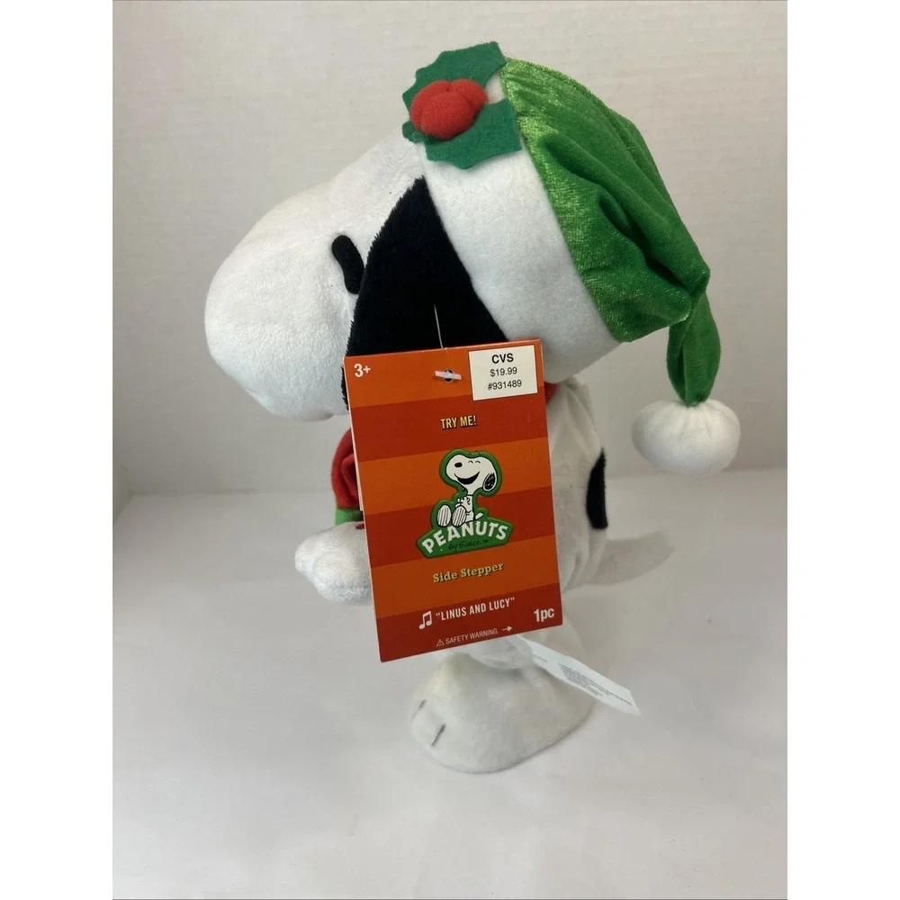 Gemmy Snoopy Christmas Santa Musical Peanuts Side Stepper Dancing Plush 2013
